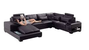 Save 5% with coupon *. Divani Casa Diamond Modern Black Eco Leather Sectional Sofa By Vig Furniture