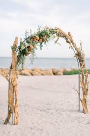 The sunset beach pavilion is an ideal place to have your florida beach wedding ceremony. Gallery Blush And Orange Romantic Sunset Beach Wedding