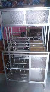 Jual rak piring aluminium 4 pintu frame coklat kaca es 75 165 kab sidoarjo cv mitra sejati tokopedia. Rak Piring Harga Mulai Dari 290rb Mebel Boedi Klaten Facebook