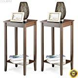 Also, it holds your valuables on top or inside effortlessly. Colibrox Set Of 2 Tall End Table Coffee Stand Night Side Accent Furniture Espresso Cheap Nightstands Nightstands Clearance Nightstand Set Of 2 Nightstands For Tall Beds Wooden Bedside Table Night Buy Online In Fiji At Fiji Desertcart Com Productid