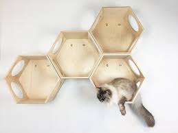Wooden Cat Hexagon House Cat Furniture Athleticat Made In Italy In 2020 Hexagon House Wooden Cat Cat Furniture