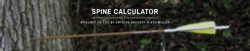 dynamic spine arrow calculator from 3rivers archery