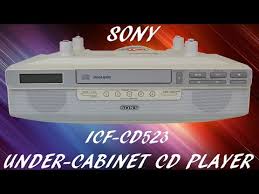 Sony Under Cabinet Cd Player Clock Radio For Kitchen Use Icf Cd523 Product Demonstration Youtube