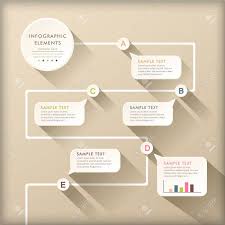 vector abstract flat design flow chart infographic elements