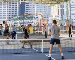 Image of people playing pickleball in NYC