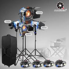 China As Arri 150w 300w 650w 1000w Pro Film Tungsten Spot Light Case Stand 4 Dimmer China As Arri Light Fresnel Tungsten Light