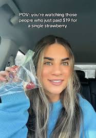 Why do I lowkey wanna try it to see if it tastes any different??? 🤣 #pov  #erewhon #strawberry #influencersbelike #influencer #foodreview