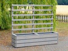 Pflanzkasten Holz S Lang Mit Rankgitter Transparent Geolt Grau Pflanzkasten Rankgitter Pflanzkasten Holz