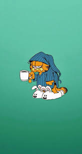 Sleepy Garfield Disney Duvar Kagidi Retro Posterler Komik Duvar Kagitlari