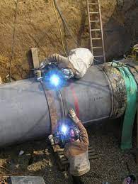 Pipeline Installation Two Way Welding By Two Welders Using Stick Welding Process Pipeline Welding Welding Welding Training
