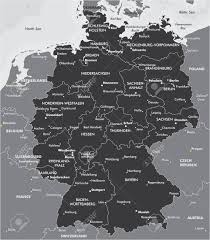 Deutschland auf der karte europas. Schwarz Weiss Karte Von Deutschland Lizenzfrei Nutzbare Vektorgrafiken Clip Arts Illustrationen Image 47275244