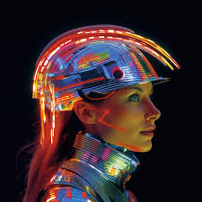 Testing my old prompts from helmet series with Midjourney v 5.1.  Improvement over material and lights used is astounding...