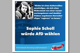 A journey from arrest to interrogation, trial and sentence in 1943 munich. Bitte Zerfleischt Euch Afd Verbande Streiten Uber Sophie Scholl Propaganda Endstation Rechts