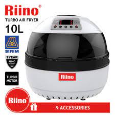 The capacity 10l allow to roast a whole chicken or big portion. Riino 10l Intellegent All In One Turbo Air Fryer Af506e White Lazada