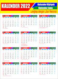 Add holidays or your own. Daftar Hari Libur Terbaru Kalender 2022 Download Pdf Cdr