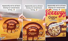 Participants try to solve the puzzle in the fastest time. Woman Reveals We Ve All Been Sealing Cereal Boxes Wrong Daily Mail Online