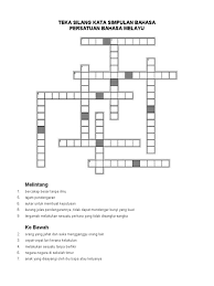 Saya ingin mengongsikan laman tuan guru ini di dalam pembentang saya nanti dlm kongsisama perkembangan staff di sekolah. Teka Silang Kata Simpulan Bahasa