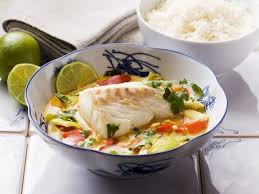 Kabeljau Mit Kokosmilch Und Gemuse Rezept Kabeljau Rezepte Fisch Zubereiten