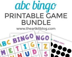 All you need to do is print the abc bingo game . Alphabet Bingo Game Etsy