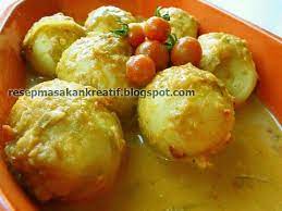 Resep Telur Bumbu Kari Resep Telur Resep Masakan Indonesia Resep Kari