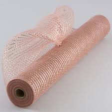 21 Poly Mesh Roll Metallic Rose Gold Rose Gold Christmas Decorations Rose Gold Ornaments Christmas Rose Gold Christmas Tree