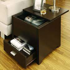 End tables for living room with storage. Kailer Double Storage End Table End Tables With Storage Furniture End Tables With Drawers