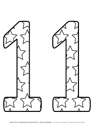 Coloring pages and drawing channel for toddlers and kids. Coloring Page Number Pattern Eleven Planerium