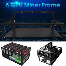 Crypto coin open air mining miner frame rig case up to 4 gpu eth btc ethereum. 8 6 Gpu Open Air Mining Rig Crate For Crypto Currency External Components Computer Cases