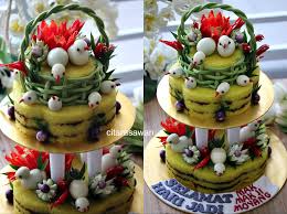 Kalau boleh aku nak buat goodies versi sihatlah. Pulut Kuning Berhias Harijadi Blog Kakwan