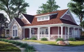 The addition of a wrap around front porch can be one of the greatest ways to enhance the exterior of your home and increase your living space. 3 Bedroom Country Home Floor Plan With Wrap Around Porch 138 1002