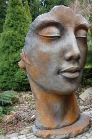 Skulptur Gesicht Frau Vidroflor Steinguss Rosteffekt Skulpturen Gesicht Frau Gesicht