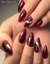 11 astonishing dark red colored nail designs you should try red nail art red nail art designs red nails