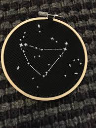 Instant download after purchase fabric: Capricorn Constellation Cross Stitch Etsy Capricorn Constellation Cross Stitch Constellations