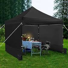 Amazon.com: Yaheetech 10x10 Pop Up Commercial Canopy Tent with 4 Removable  Sidewalls, Sandbags, Stakes & Ropes, Waterproof Instant Canopies for ...