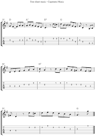 Easy Guitar Song Sheet Music Novocom Top