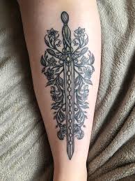 The sword tattoo also symbolizes things of a sexual nature. My Vorpal Sword Tattoo From The Live Action Alice In Wonderland Disney