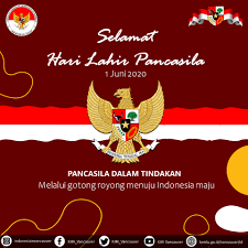 Lahirnya pancasila adalah judul pidato yang disampaikan oleh soekarno dalam sidang dokuritsu junbi cosakai (bahasa indonesia: Selamat Hari Lahir Pancasila 1 Juni 2020