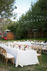 Intimate Backyard Wedding In Malibu Ruffled Diy Backyard Wedding Backyard Reception Backyard Wedding