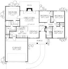 Ranch Style House Plan 4 Beds 2 Baths 1296 Sq Ft Plan 80 102 Garage House Plans New House Plans Ranch Style House Plans