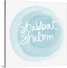 Shabbat shalom happy sabbath from all of us at mt zion ufl ministries. Shabbat Shalom Blue Wall Art Canvas Prints Framed Prints Wall Peels Great Big Canvas