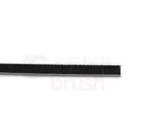 Height 3" No. 4 Channel Strip Brush - .012" Bristle Diameter - Black 100%  Conductive Nylon