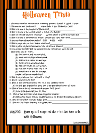 Easy free printable trivia questions with the answers. 6 Halloween Trivia Worksheets And Games Tip Junkie