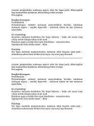 Contoh karangan kesan pengambilan makanan segera yang berlebihan kepada seseorang. Faktor Pengambilan Makanan Segera