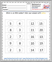 odd even numbers worksheets the teacher s craft