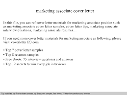 As a recent college graduate, i earned a 3.5 in my major and have completed two internships. Marketing Associate Cover Letter