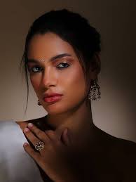 Ruby Red Drop Earring