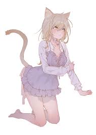 1190987 vertical, original characters, cat girl, cat ears, blonde, Zen  Yukisuke, anime girls, cats, tail, fantasy girl, neko ears, anime - Rare  Gallery HD Wallpapers