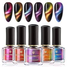 Check out our pretty nails selection for the very best in unique or custom, handmade pieces from did you scroll all this way to get facts about pretty nails? Amazon Com Born Pretty Nail Polish Set Magnetic Cat Eye Chameleon Nails Polish 3d Gorgeous Fingers 6ml 6 Bottles Set Need Magnetic Stick Not Included Beauty