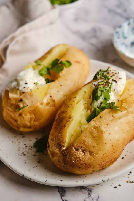 Microwave Baked Potato - Food Faith Fitness
