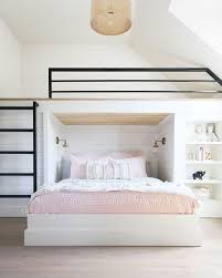 15 Stylish Diy Loft Bed Ideas Of All Sizes To Help You Max Out Your Small Space In 2020 Diy Loft Bed Bed For Girls Room Bunk Beds Built In